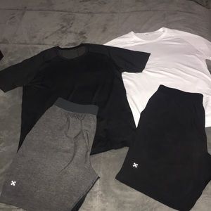 Lulu Lemon shirts and shorts